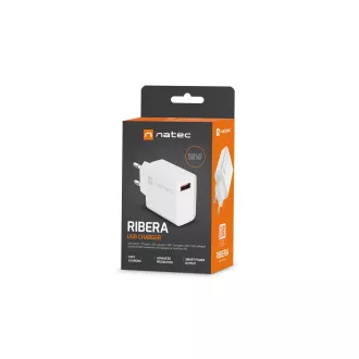 Univerzalni punjač Natec RIBERA 18W 1X USB-A, bijeli