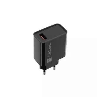 Univerzalni punjač Natec RIBERA 18W 1X USB-A, crni