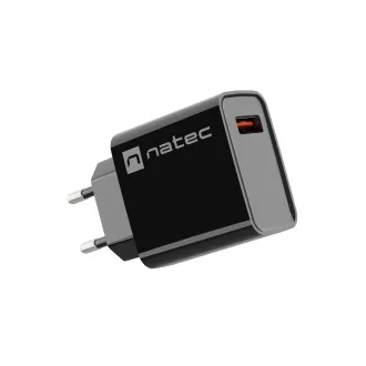 Univerzalni punjač Natec RIBERA 18W 1X USB-A, crni