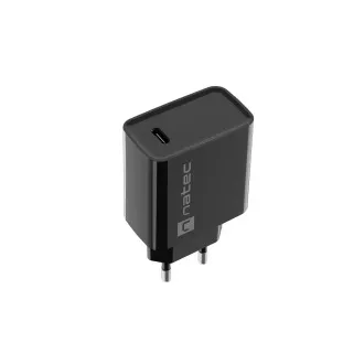 Univerzalni punjač Natec RIBERA 20W 1X USB-C, crni Univerzalni punjač Natec RIBERA 20W 1X USB-C, crni