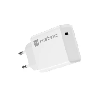 Univerzalni punjač Natec RIBERA 20W 1X USB-C, bijeli
