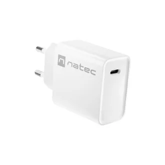 Univerzalni punjač Natec RIBERA 20W 1X USB-C, bijeli