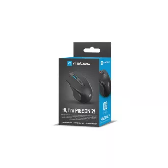 Natec optički miš PIGEON 2/4.000 DPI/Office/Optički/4.000 DPI/Žični USB/Crni