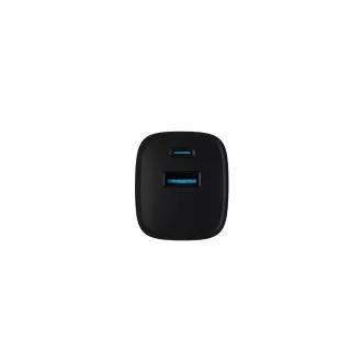 Univerzalni USB punjač Natec RIBERA GaN 30 W, 1X USB-A, 1X USB-C, crni Univerzalni USB punjač Natec RIBERA GaN 30 W, 1X USB-A, 1X USB-C, crni