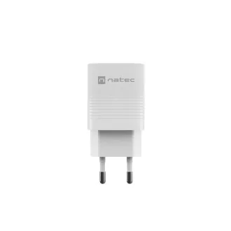 Univerzalni USB punjač Natec RIBERA GaN 30W, 1X USB-A, 1X USB-C, bijeli