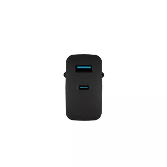 Univerzalni USB punjač Natec RIBERA GaN 45W, 1X USB-A, 1X USB-C, crni Univerzalni USB punjač Natec RIBERA GaN 45W, 1X USB-A, 1X USB-C, crni