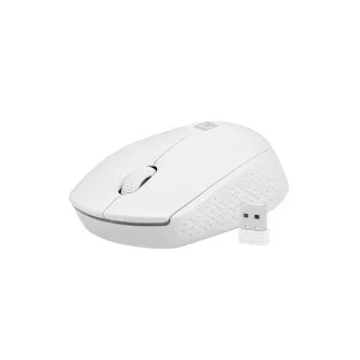 Miš Natec STORK/Uredski/Optički/1600 DPI/Bežični USB/Bijeli