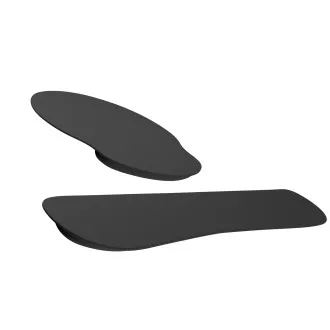 Ergonomski Natec CHIPMUNK 2u1 set jastučića za zapešća, crni