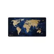 Maxi podloga za miš Natec WORLD, 80x40cm, plava