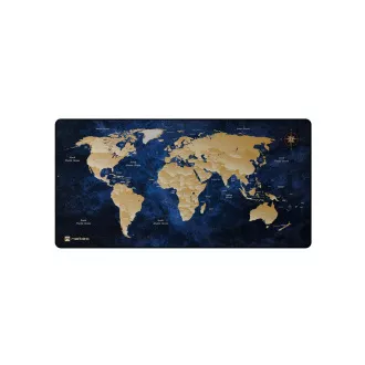 Maxi podloga za miš Natec WORLD, 80x40cm, plava