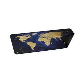 Maxi podloga za miš Natec WORLD, 80x40cm, plava