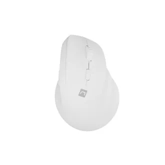 Bežični miš Natec CRAKE 2/Uredski/Optički/2400 DPI/USB+BT/Bijeli/Vertikalni/Optički/Za dešnjake