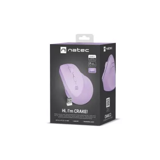 Bežični vertikalni miš Natec CRAKE 2/Optički/2400 DPI/USB+BT/Levan/Vertikalni/Optički/Za dešnjake Bežični vertikalni miš Natec CRAKE 2/Optički/2400 DPI/USB+BT/Levan/Vertikalni/Optički/Za dešnjake