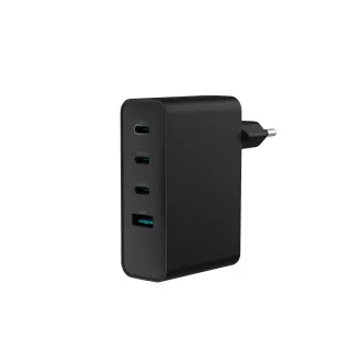 Univerzalni USB punjač Natec GaN 100W, 3X USB-C, 1X USB-A, crni Univerzalni USB punjač Natec GaN 100W, 3X USB-C, 1X USB-A, crni