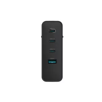 Univerzalni USB punjač Natec GaN 100W, 3X USB-C, 1X USB-A, crni Univerzalni USB punjač Natec GaN 100W, 3X USB-C, 1X USB-A, crni