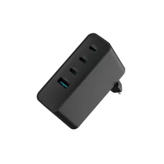 Univerzalni USB punjač Natec GaN 100W, 3X USB-C, 1X USB-A, crni Univerzalni USB punjač Natec GaN 100W, 3X USB-C, 1X USB-A, crni