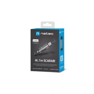 Čitač kartica Natec SCARAB 3 USB-A + USB-C 3.1 GEN 1/microSD/microSDHC/microSDXC/SD/SDHC/SDXC/T-Flash