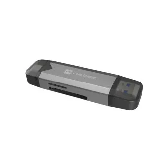 Čitač kartica Natec SCARAB 3 USB-A + USB-C 3.1 GEN 1/microSD/microSDHC/microSDXC/SD/SDHC/SDXC/T-Flash Čitač kartica Natec SCARAB 3 USB-A + USB-C 3.1 GEN 1/microSD/microSDHC/microSDXC/SD/SDHC/SDXC/T-Flash
