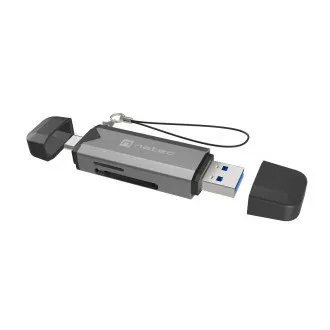 Čitač kartica Natec SCARAB 3 USB-A + USB-C 3.1 GEN 1/microSD/microSDHC/microSDXC/SD/SDHC/SDXC/T-Flash Čitač kartica Natec SCARAB 3 USB-A + USB-C 3.1 GEN 1/microSD/microSDHC/microSDXC/SD/SDHC/SDXC/T-Flash