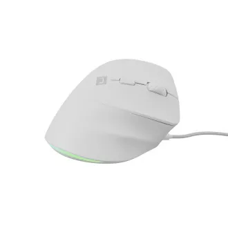 Vertikalni miš Natec CRAKE 2 PRO/Vertikalni/Optički/Za dešnjake/12.400 DPI/Žični USB-A/Bijeli