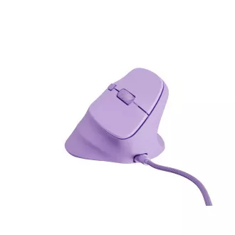 Vertikalni miš Natec CRAKE 2 PRO/Vertikalni/Optički/Za dešnjake/12.400 DPI/Žični USB-A/Ljubičasti