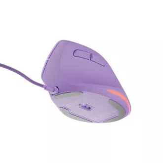 Vertikalni miš Natec CRAKE 2 PRO/Vertikalni/Optički/Za dešnjake/12.400 DPI/Žični USB-A/Ljubičasti