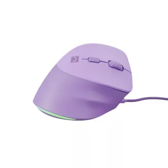 Vertikalni miš Natec CRAKE 2 PRO/Vertikalni/Optički/Za dešnjake/12.400 DPI/Žični USB-A/Ljubičasti