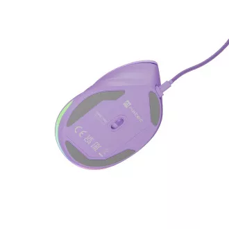Vertikalni miš Natec CRAKE 2 PRO/Vertikalni/Optički/Za dešnjake/12.400 DPI/Žični USB-A/Ljubičasti