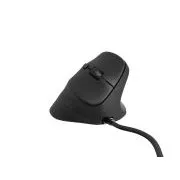 Vertikalni miš Natec CRAKE 2 PRO/Vertikalni/Optički/Za dešnjake/12.400 DPI/Žični USB-A/Crni