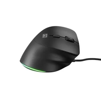 Vertikalni miš Natec CRAKE 2 PRO/Vertikalni/Optički/Za dešnjake/12.400 DPI/Žični USB-A/Crni