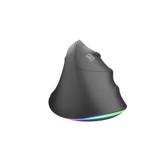 Vertikalni miš Natec CRAKE 2 PRO/Vertikalni/Optički/Za dešnjake/12.400 DPI/Žični USB-A/Crni