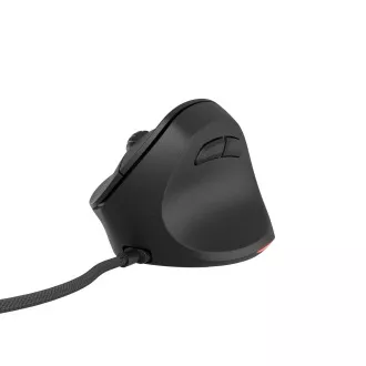 Vertikalni miš Natec CRAKE 2 PRO/Vertikalni/Optički/Za dešnjake/12.400 DPI/Žični USB-A/Crni