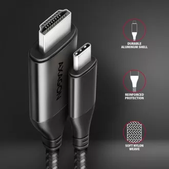 AXAGON RVC-HI2MC, USB-C -> HDMI 2.0a adapter/kabel 1,8 m, 4K/60Hz HDR10