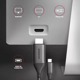 AXAGON RVC-HI2MC, USB-C -> HDMI 2.0a adapter/kabel 1,8 m, 4K/60Hz HDR10