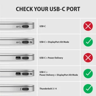 AXAGON RVC-HI2MC, USB-C -> HDMI 2.0a adapter/kabel 1,8 m, 4K/60Hz HDR10