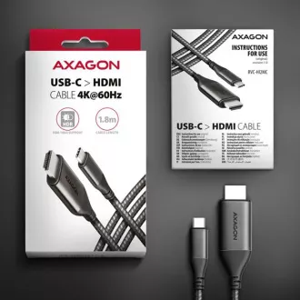 AXAGON RVC-HI2MC, USB-C -> HDMI 2.0a adapter/kabel 1,8 m, 4K/60Hz HDR10