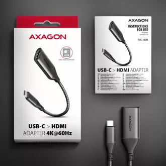 AXAGON RVC-HI2M, USB-C -> HDMI 2.0a adapter, 4K/60Hz HDR10