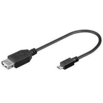 PremCord USB kabel redukcijaA/ženski-MicroUSB/muški20cmOTG PremCord USB kabel redukcijaA/ženski-MicroUSB/muški20cmOTG