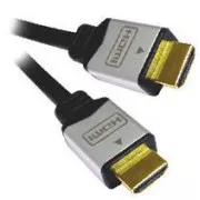 PremiumCord kabel HDMI M/M, zlatni i metalni HQ, 3 m