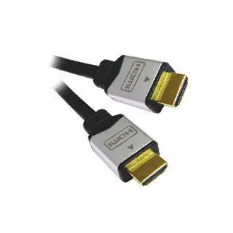 PremiumCord kabel HDMI M/M, zlatni i metalni HQ, 3 m