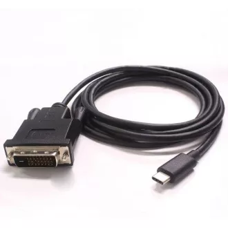 PremiumCord USB-C na DVI kabel, FullHD@60Hz, 1,8m