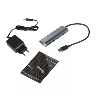 i-tec USB 3.0 metalni HUB za punjenje s 4 priključka
