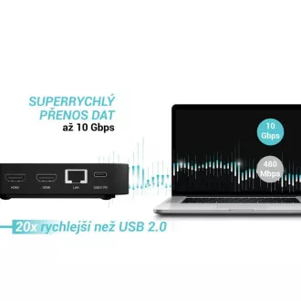 i-tec USB-C Dual HDMI priključna stanica s napajanjem 100 W + i-tec univerzalni punjač 100 W i-tec USB-C Dual HDMI priključna stanica s napajanjem 100 W + i-tec univerzalni punjač 100 W