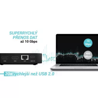 i-tec USB-C DP Dual HDMI priključna stanica, napajanje 100 W i-tec USB-C DP Dual HDMI priključna stanica, napajanje 100 W
