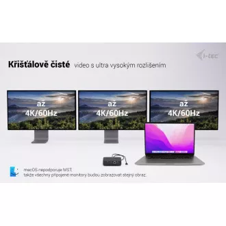 i-tec USB-C DP Dual HDMI priključna stanica, napajanje 100 W i-tec USB-C DP Dual HDMI priključna stanica, napajanje 100 W