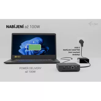 i-tec USB-C DP Dual HDMI priključna stanica, napajanje 100 W i-tec USB-C DP Dual HDMI priključna stanica, napajanje 100 W