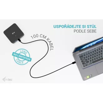 i-tec USB-C DP Dual HDMI priključna stanica, napajanje 100 W i-tec USB-C DP Dual HDMI priključna stanica, napajanje 100 W