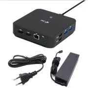 i-tec USB-C DP Dual HDMI priključna stanica, napajanje 100 W + i-tec univerzalni punjač 100 W