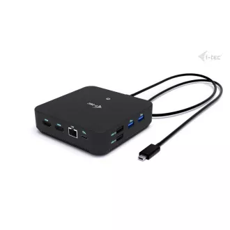 i-tec USB-C DP Dual HDMI priključna stanica, napajanje 100 W + i-tec univerzalni punjač 100 W