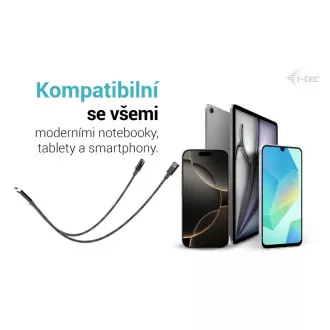 i-tec USB-C razdjelnik kabela audio/podaci, napajanje 100 W